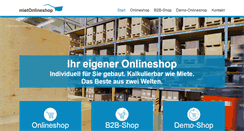Desktop Screenshot of mietonlineshop.at